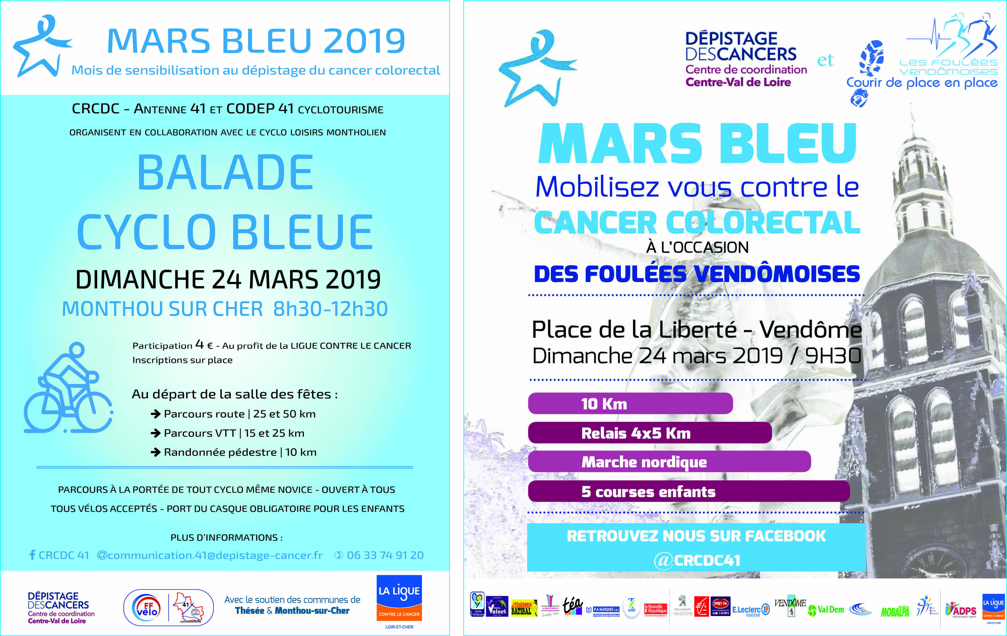 Mars bleu 2019 : 2 événements pour la prévention contre le cancer colorectal