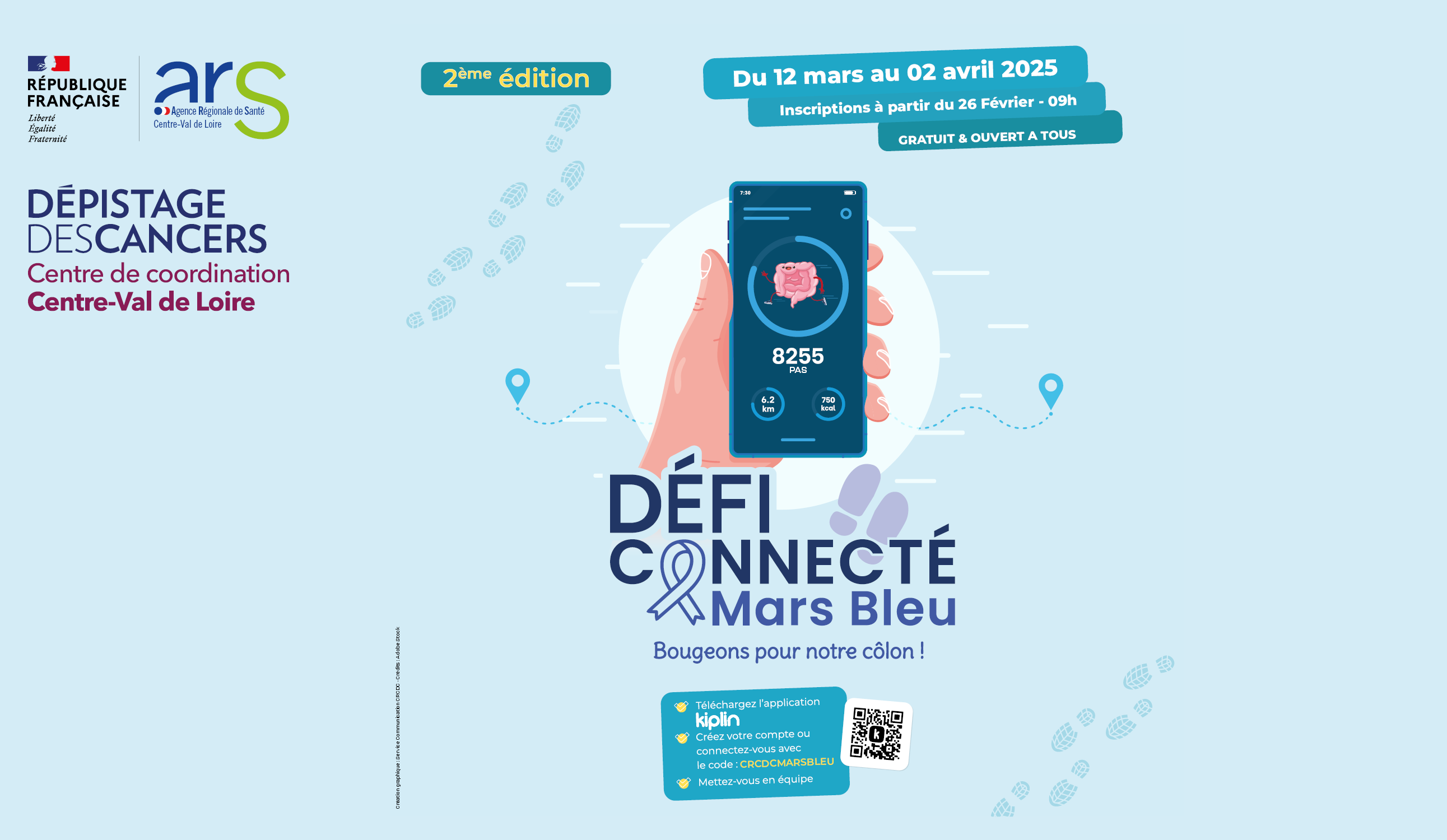 Défi connecté Mars bleu 2025